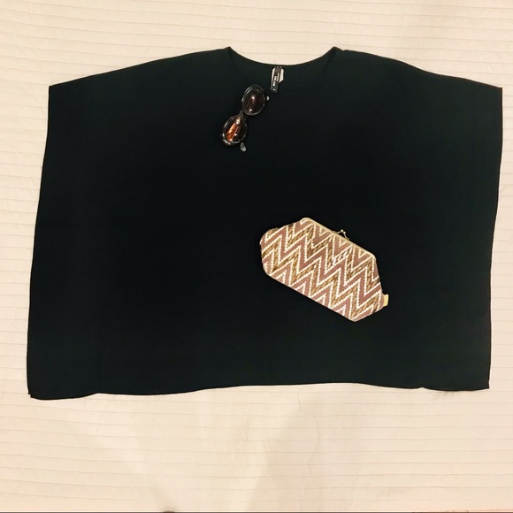 Modern Kiwi.com black kaftan tunic. One Size. New without tags. No trace of wear - Picture 9 of 12